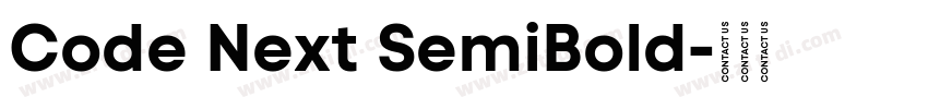 Code Next SemiBold字体转换